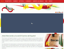 Tablet Screenshot of elcaminodelespanol.com